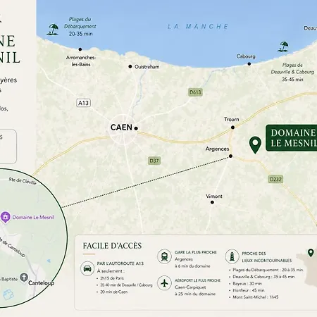 Vakantiehuis Le Manoir Du Domaine Le Mesnil *